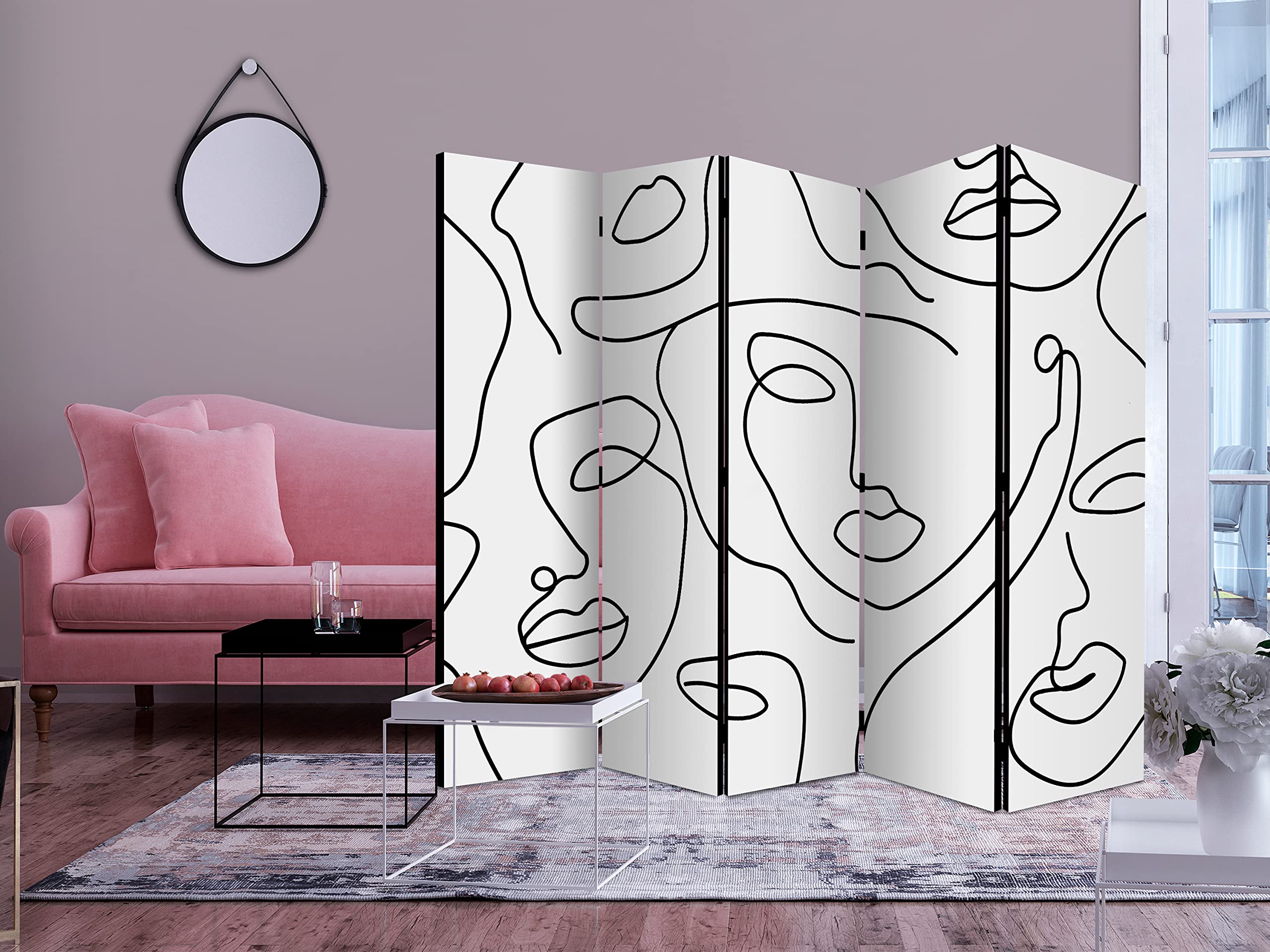 murando - Paravent Décoratif Intérieur Unilatéral, Abstrait, 225x172 cm