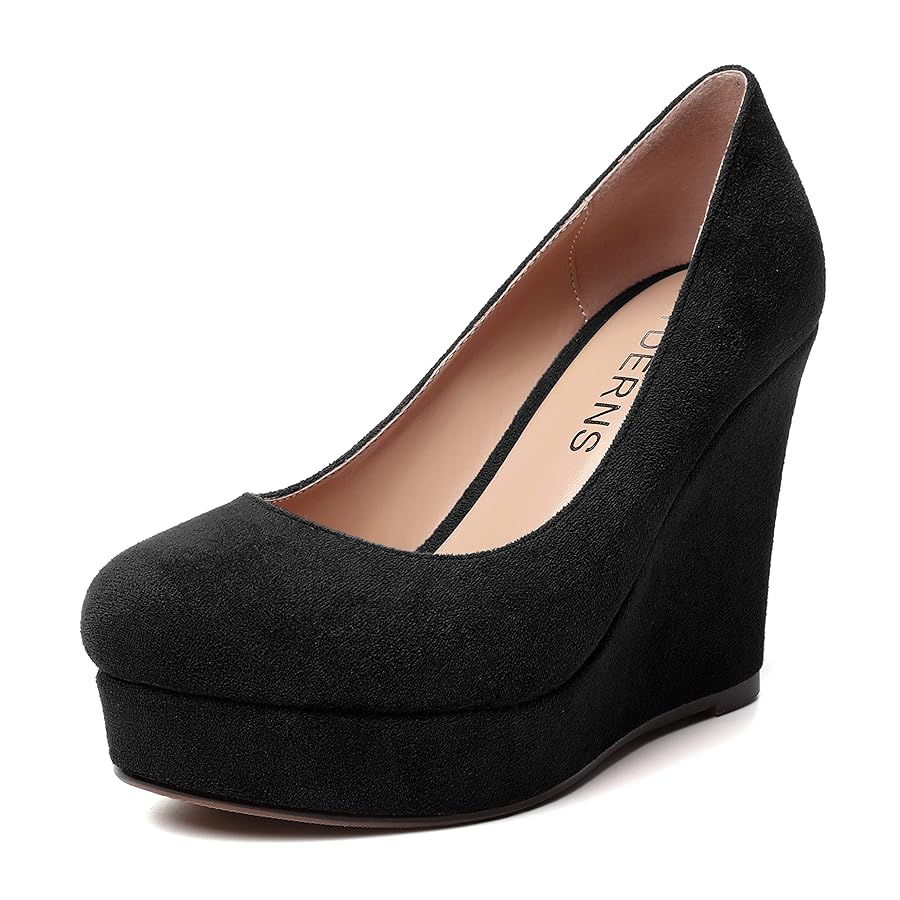 Amazon.com | WAYDERNS Women's Platform Wedge Evening Round