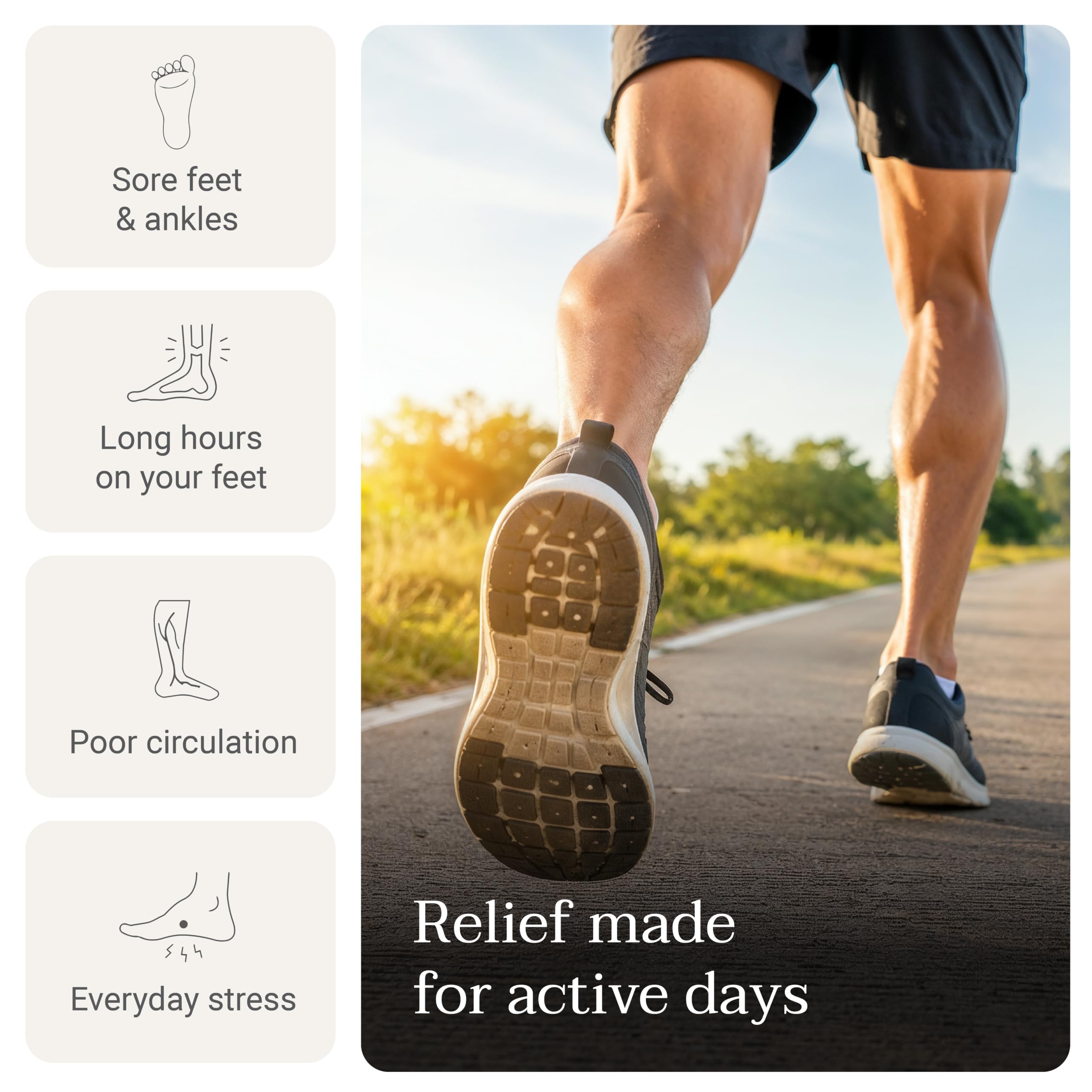 Human Touch Reflex5s masażer stóp i łydek łagodzący stres i zapalenie powięzi podeszwy, relaks, ugniatanie i kompresja, dla wsparcia krążenia, 1 rok, regulowany krój dla kobiet i mężczyzn,