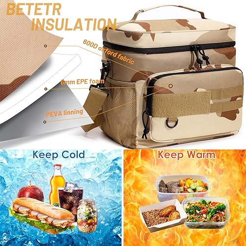 Miniatura 3 de Lonchera grande aislada, lonchera congelable para adultos, hombres y mujeres, lonchera aislada de 16 litros, a prueba de fugas, para el trabajo,