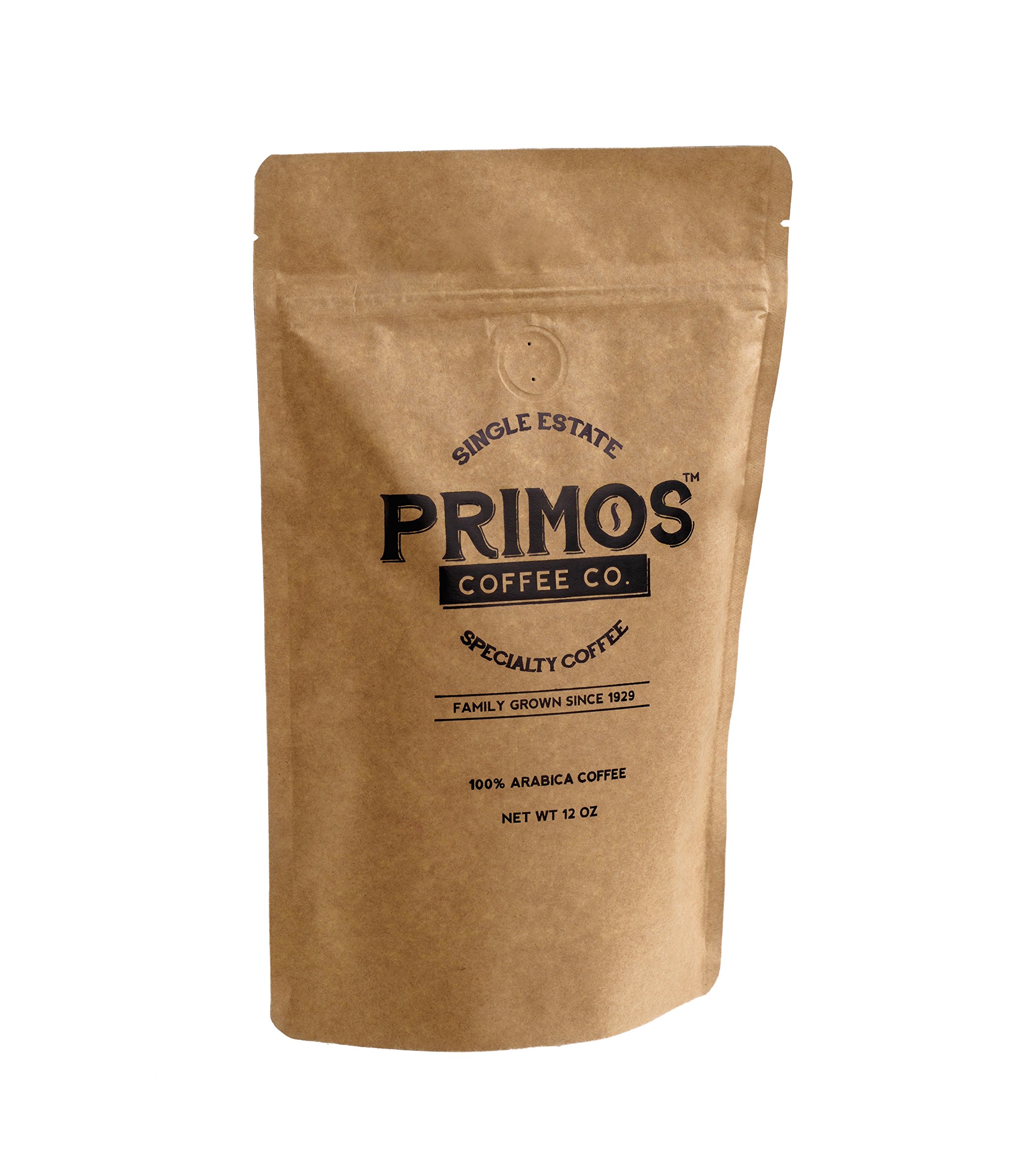 French Press Specialty Coffee, Coarse Ground, Primos Coffee Co (Dark Roast, 2 Bags)