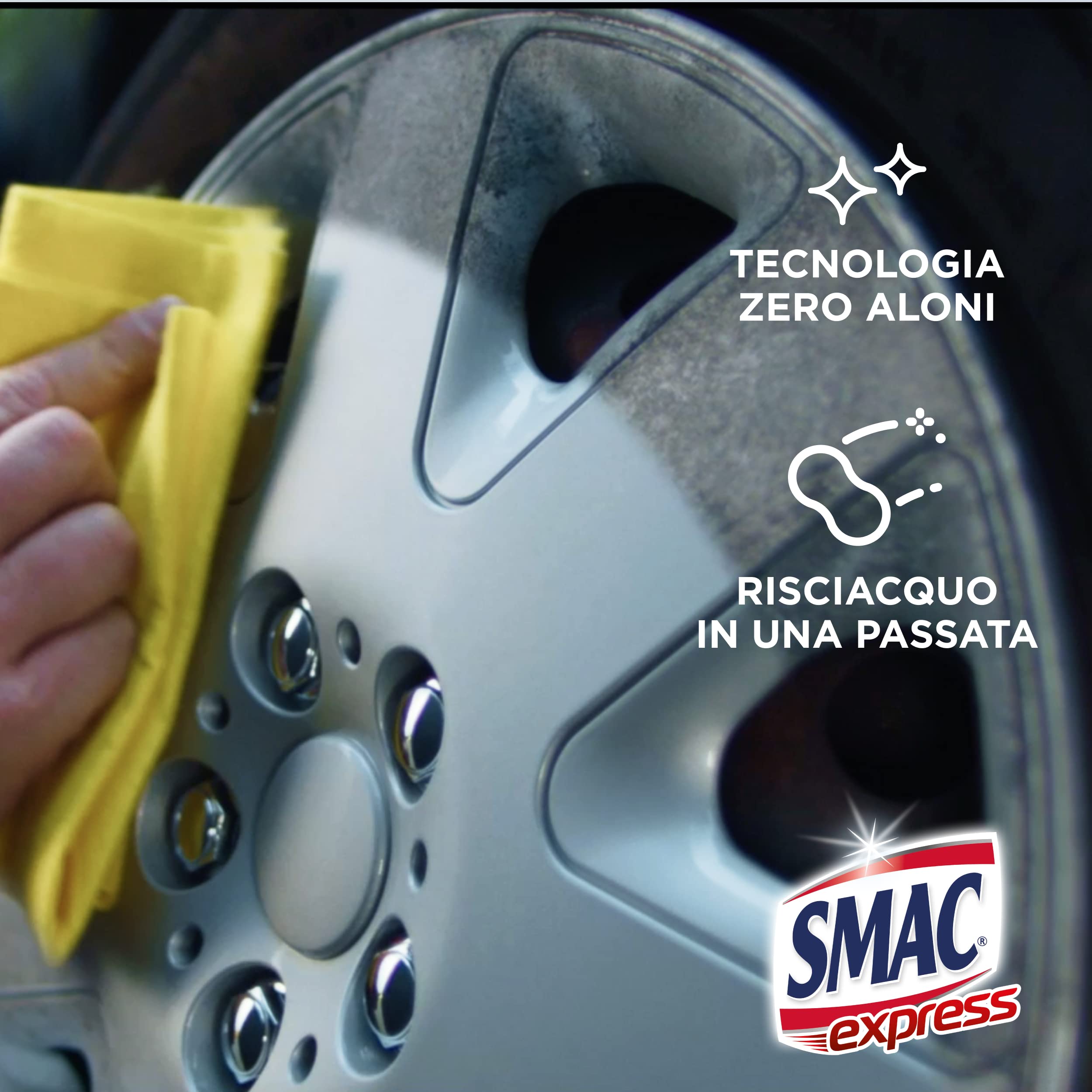 Smac Express - Sgrassatore Universale, Detergente Spray Multisuperficie con Azione Sgrassante e Tecnologia Zero Aloni, 650 ml x 12 Pezzi