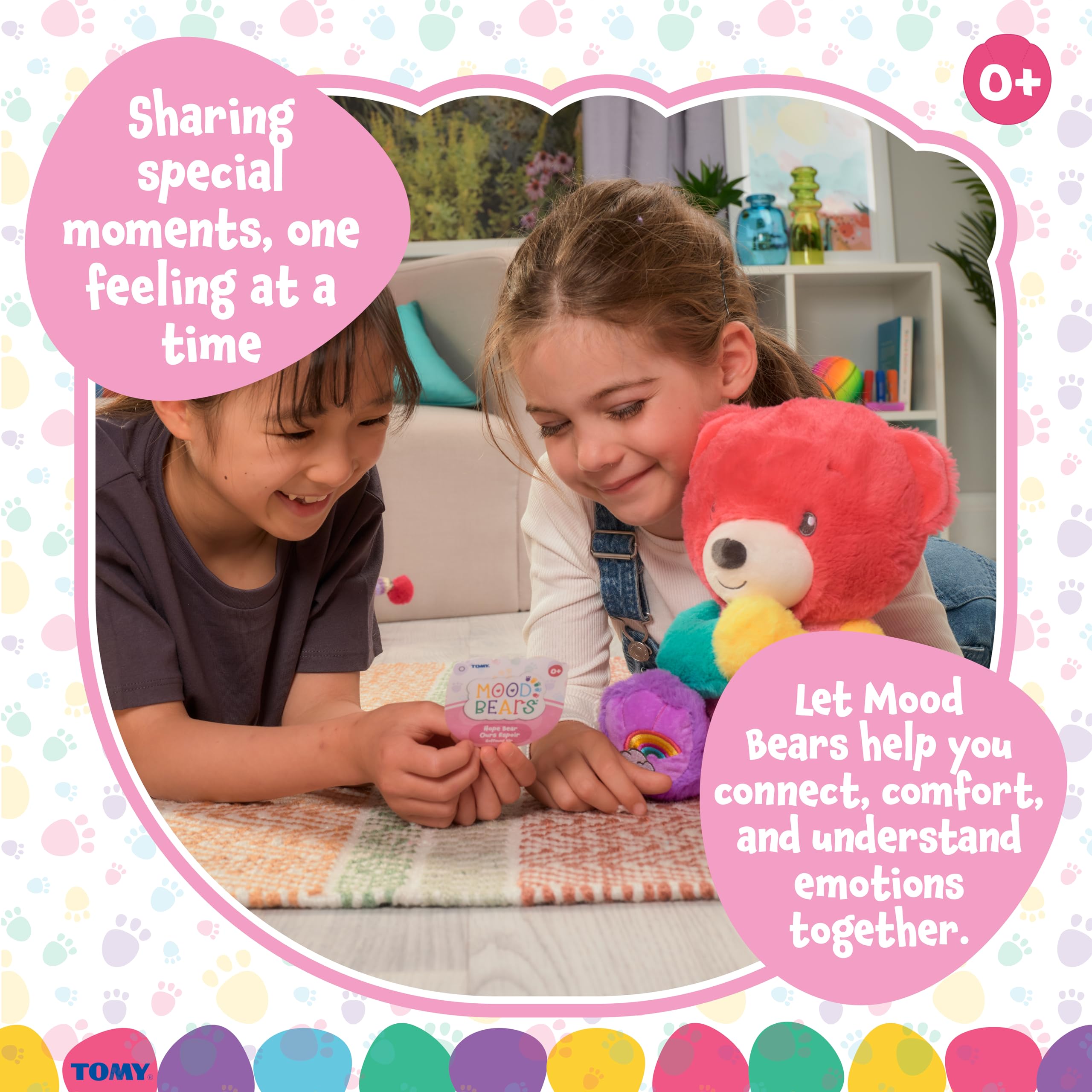 Mood Bears® Hope Bear (Large) - Multi-Coloured Plush for Kids & Adults, Encouraging Positivity & Emotional Resilience - Image 3
