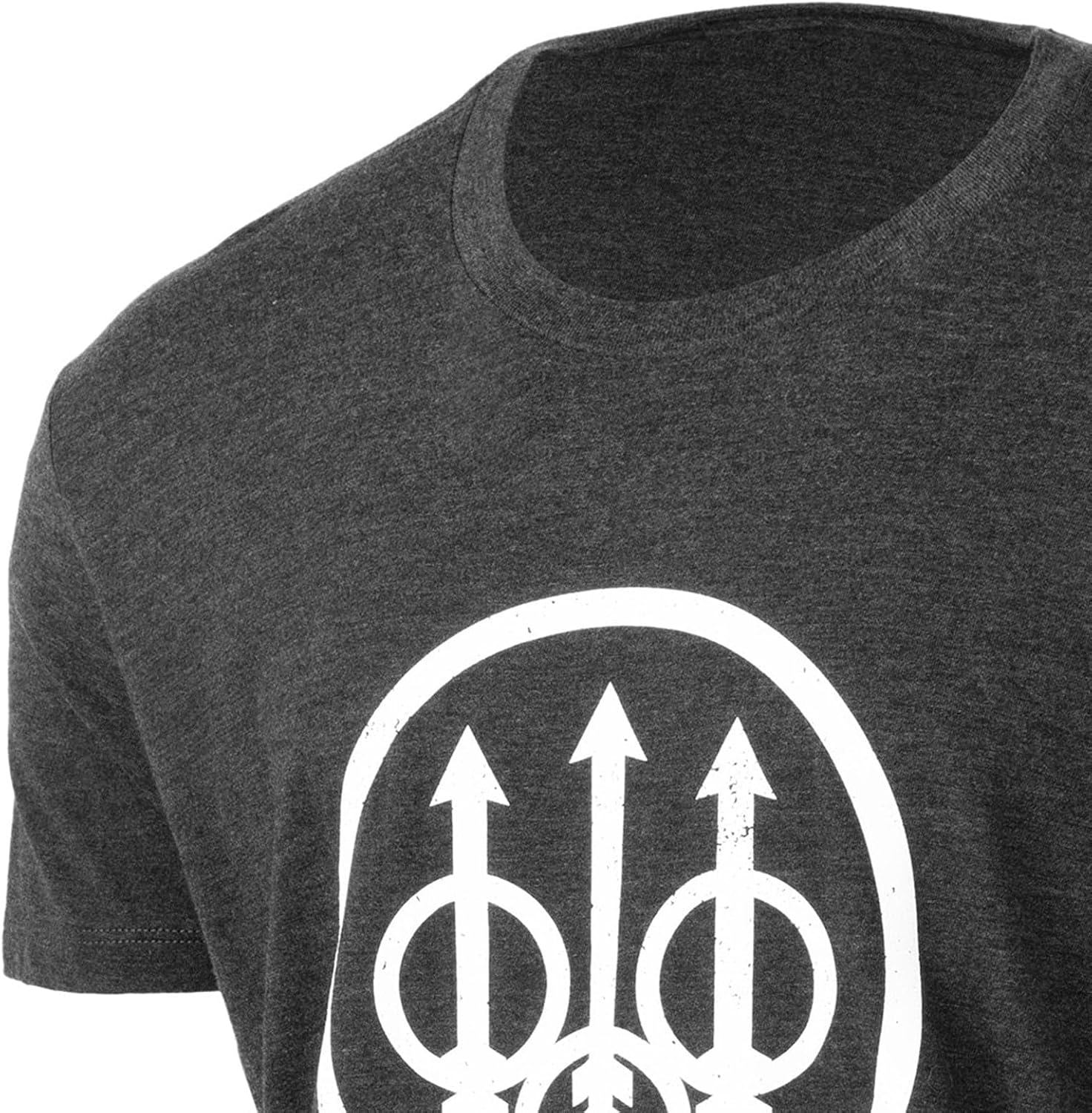 Beretta Men's Trident Logo Print Durable Comfortable Fit Ribbed Crew Neck Short Sleeve Active T-Shirt with Double-Needle Hem - Image 3