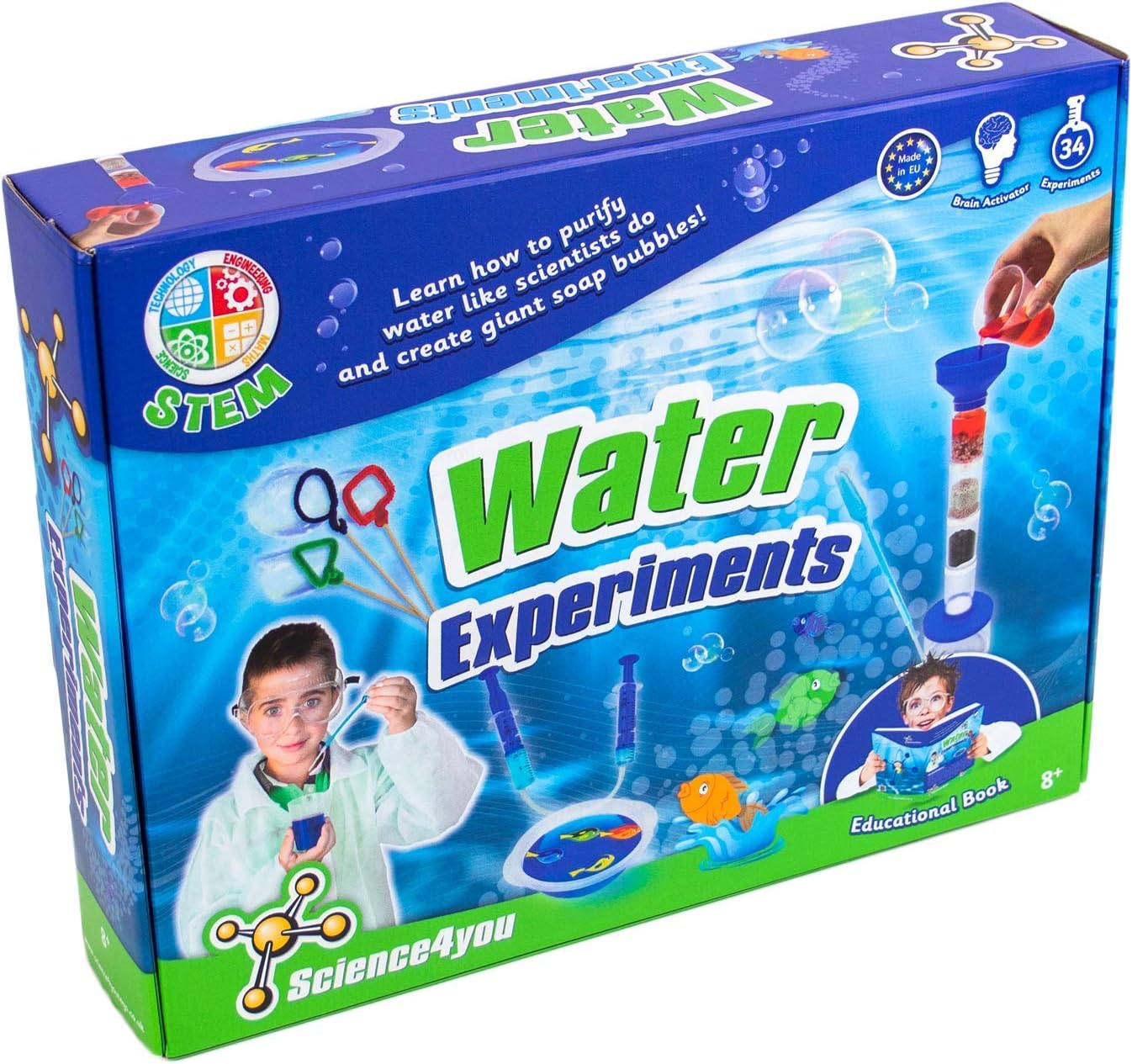 Science 4 You 602663 Water Experiments Science Kit Educational Science STEM Toy for kids Aged 8+ Years