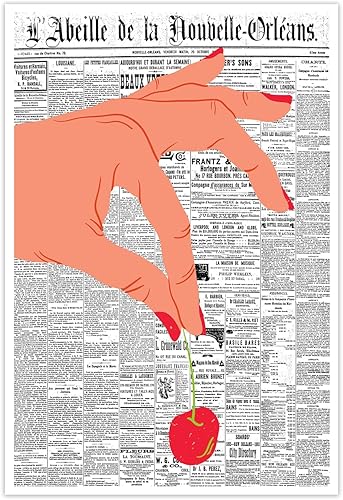 Miniatura 11 de Medpol Póster retro rosa de moda con texto en inglés «How Lucky Are We Lips Room Aesthetics» («How Lucky Are We Labios»)