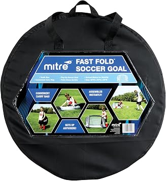 Mitre 2 Pop Up Soccer Goals- Blue