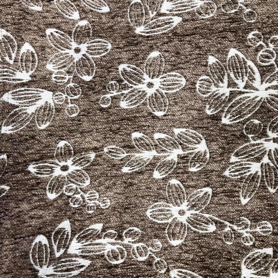 Image of STITCHNEST Woven Table Runner 13x60 Inches | Beige Floral Design | Tassel Finish | Modern Dining Table Decor