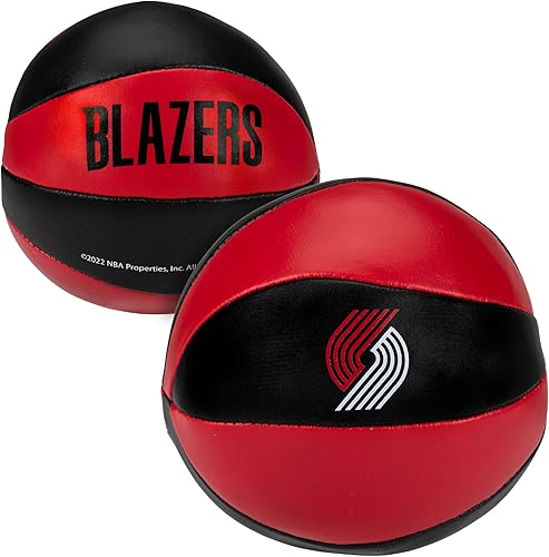 Franklin Sports NBA Toy Basketball Balls - Paquete de 2 mini pelotas de baloncesto suaves para niños para colocar sobre la puerta + aros de