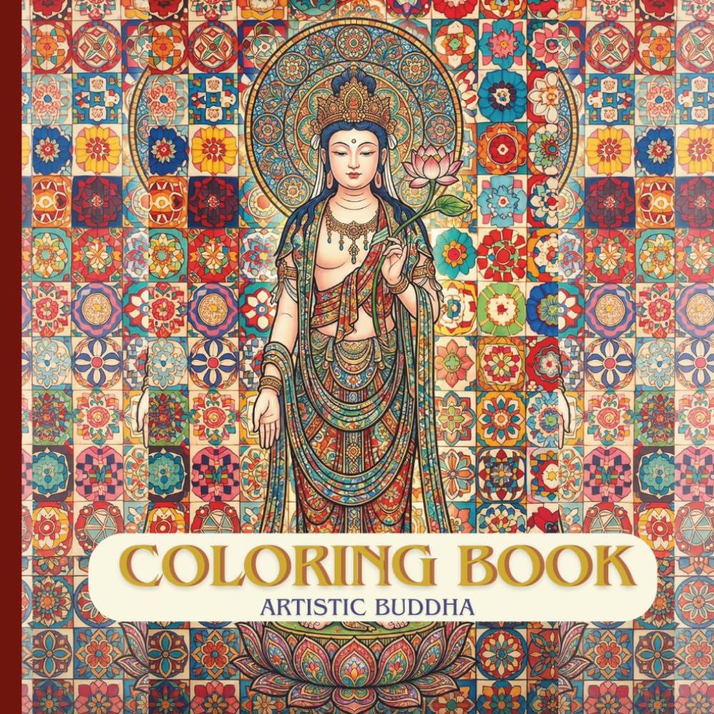 Artistic Buddha Coloring Book