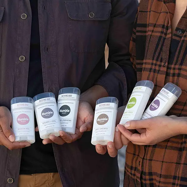 Humble Aluminum-Free Deodorant for Women & Men, Bergamot & Ginger - Baking Soda-Free Natural Deodorant Stick for Sensitive Skin with Essential Oils for Long-Lasting Odor Control, 2.5 Oz 6