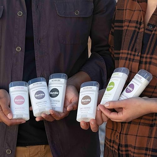 Miniatura 6 de HUMBLE BRANDS - Desodorante natural sin aluminio para mujeres y hombres, desodorante vegano sin crueldad, formulado para pieles sensibles, bergamota