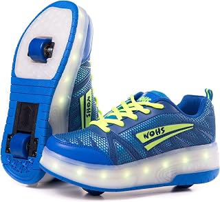 Trainers with automatically retractable wheels.