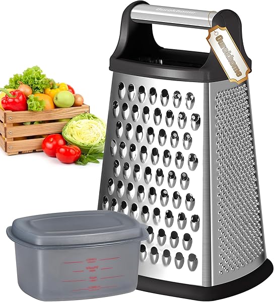 Ourokhome Kastenreibe Edelstahl 4 Seiten
