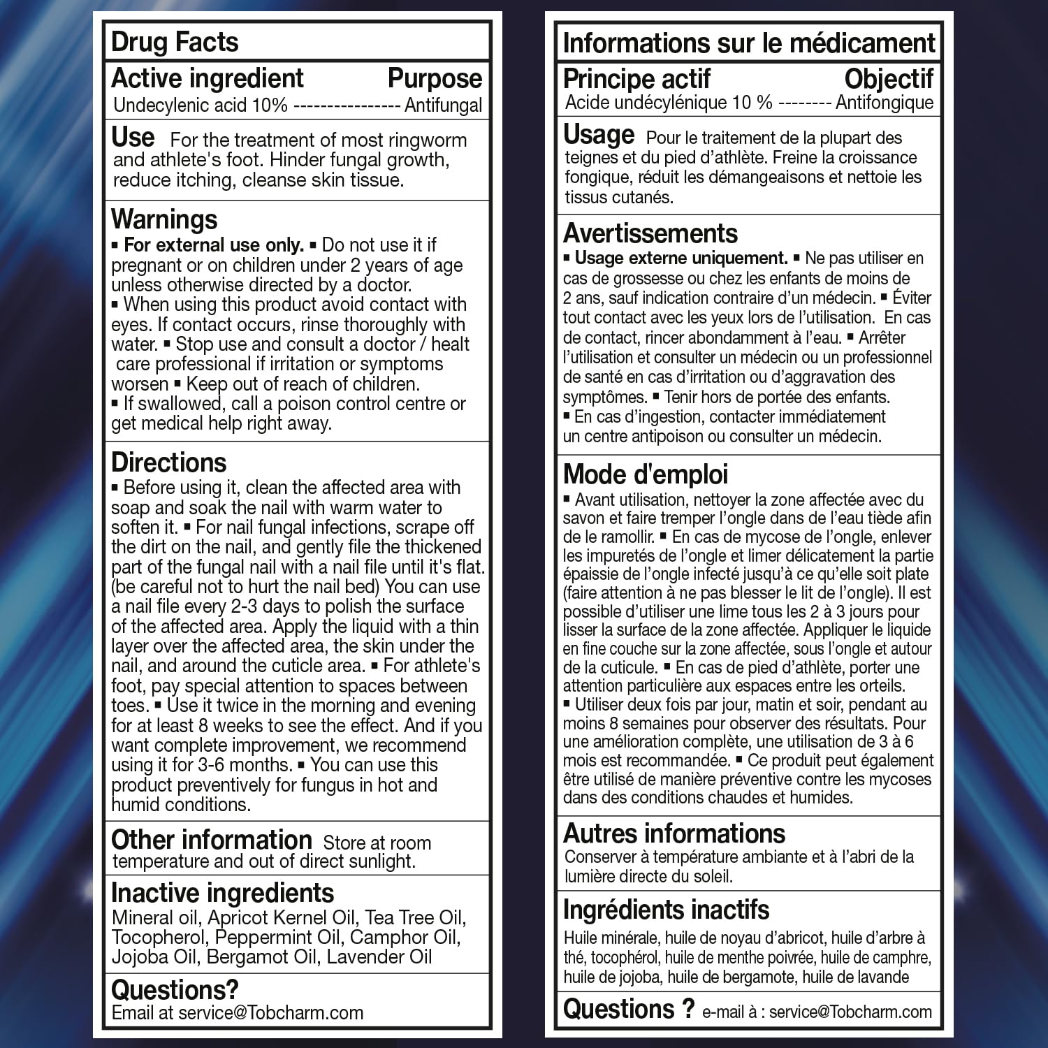 Tobcharm Toenail Fungus Treatment : Nail Fungus Treatment Extra Strength with Tea Tree Oil - Fast Acting Fungal Nail Solution with Undecylenic Acid for Toenails and Fingernails (2pack, 1fl oz each) - Image 7