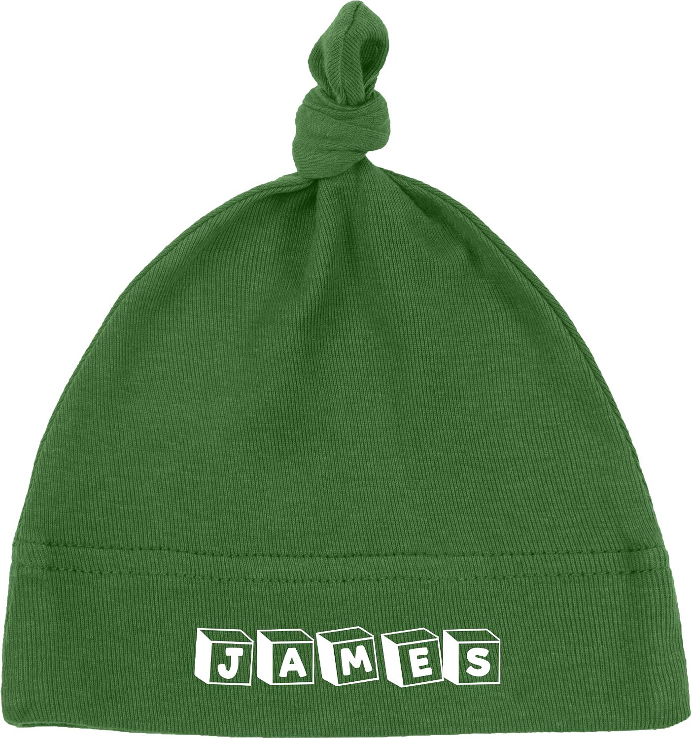 Personalized Baby Hats | Soft Cotton Baby Hats |Block Initials Baby Beanie