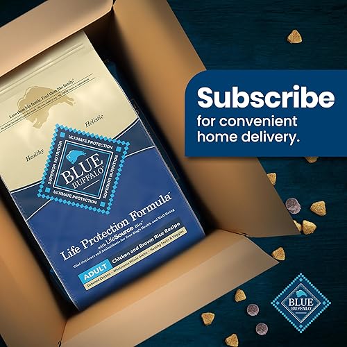 Vista 11 de Blue Buffalo Life Protection Formula - Alimento para perros pollo natural y arroz integral, alimento seco para perros adultos, bolsa de 34 libras