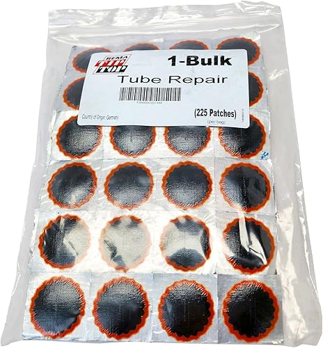 Miniatura 2 de Rema Tip Top Parche de tubo No. 1, 225 unidades de parches de vulcanización redondos de 1-12 pulgadas para reparación de tubos interiores de