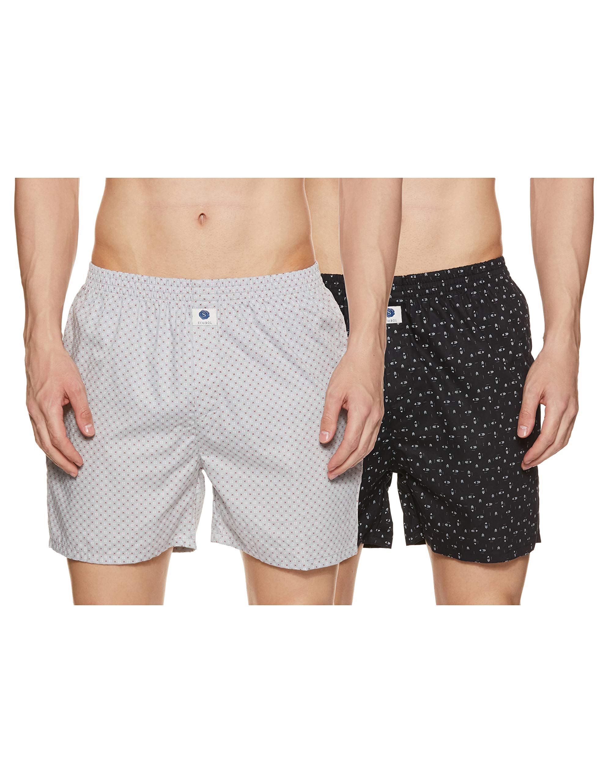 Amazon Brand - Symbol Men's Cotton Boxer Shorts (Pack of 2)