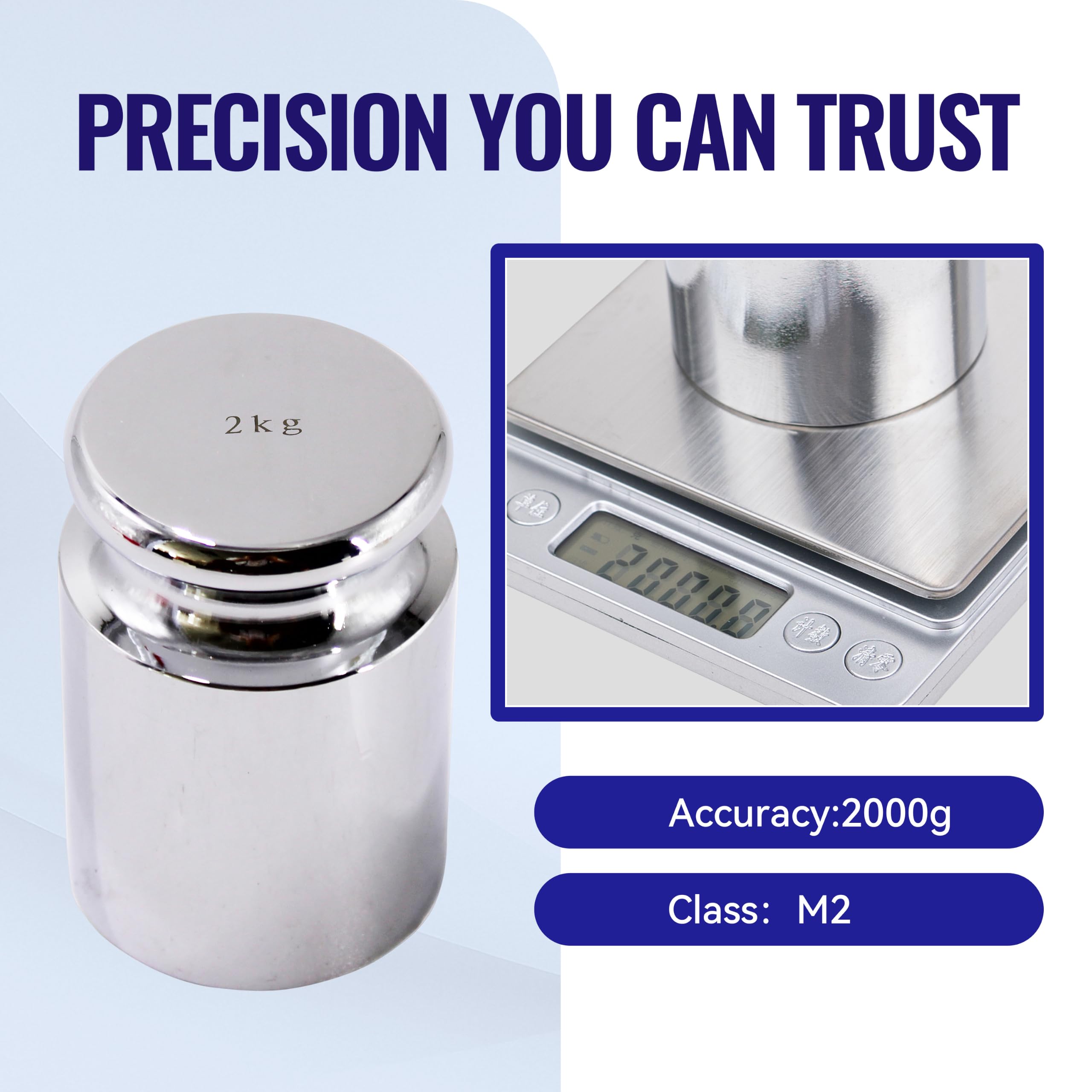 HFS (R) M2 Class Chrome Balance Calibrage Poids (2000 g)
