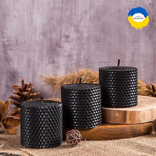 Miniatura 2 de Hojas de cera de abeja negra para hacer velas, kit de fabricación de velas de cera de abeja orgánica para adultos, kit de fabricación de velas de