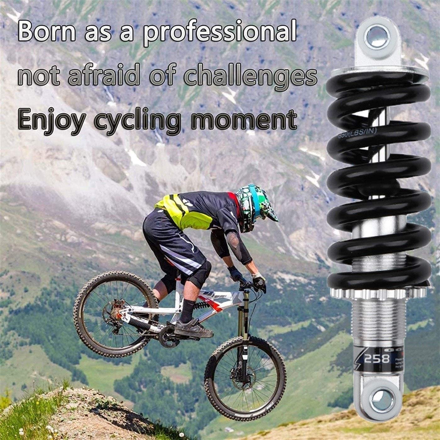 Amortiguadores Traseros de montaña Suspensión 150 mm/160 mm/165 mm/170 mm Amortiguador de Resorte de Bicicleta MTB Cuesta Abajo Ajustable
