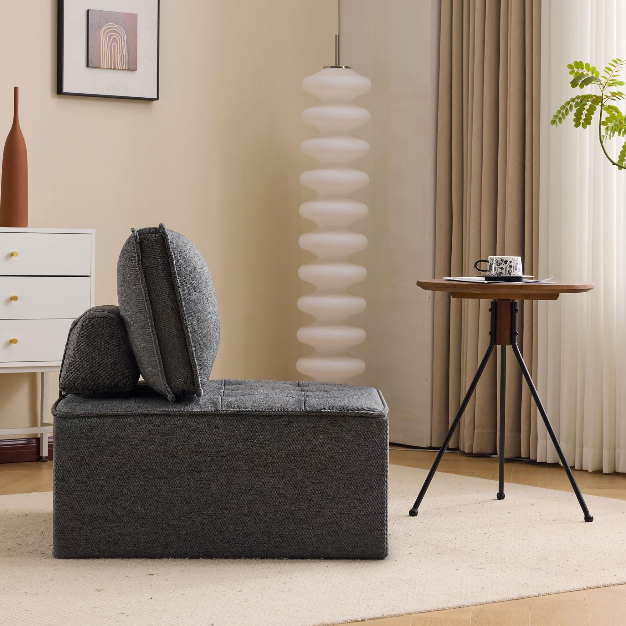 Sofá Modular Reclinable de Tela de Lino, Ultra Suave y Transpirable, para Apartamentos Pequeños y Dormitorios