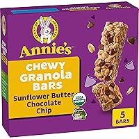 Vista 10 de Annie's Barra de granola masticable sin gluten, doble chispas de chocolate, 11.76 onzas, 12 barras
