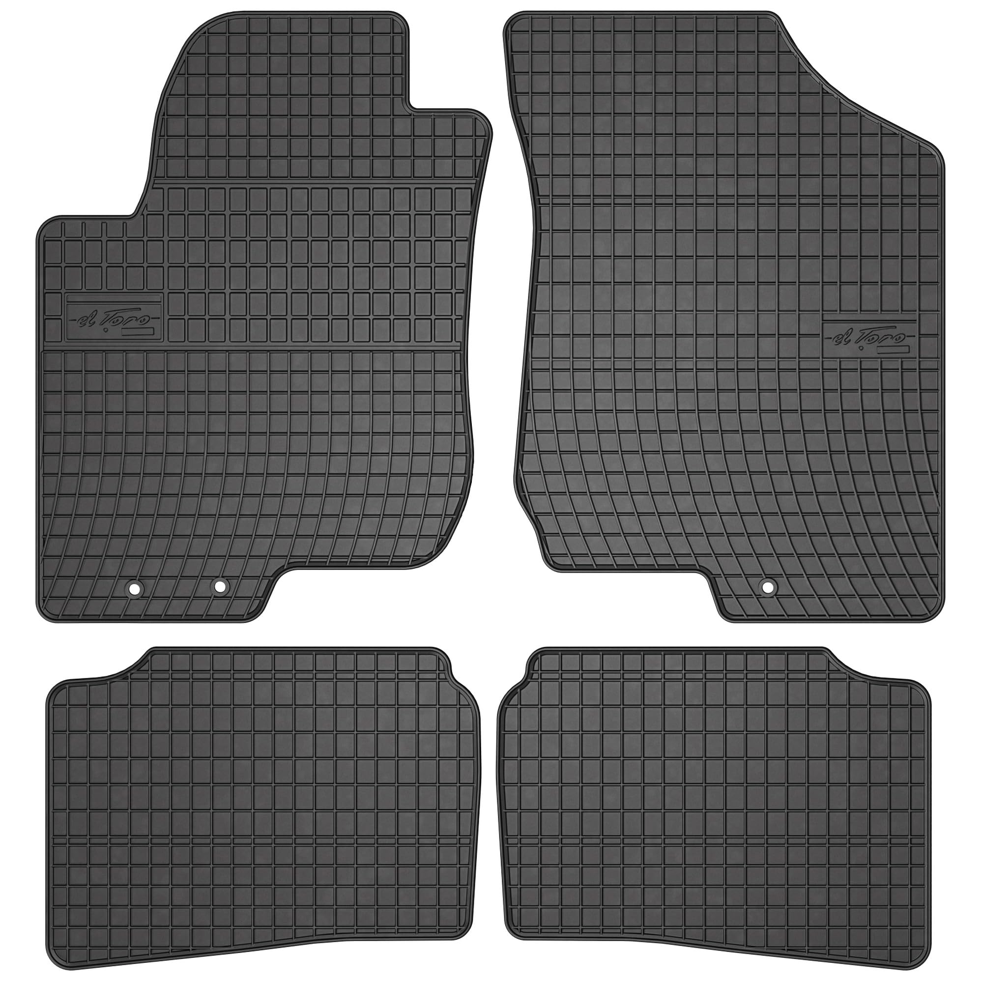 MOTOS Alfombrillas de Goma para Kia Ceed I 2006-2012 Mejora tu Comodidad de Viaje con la Alfombrilla Antideslizante para Coche- Alfombrillas de Coche para Varias Estaciones