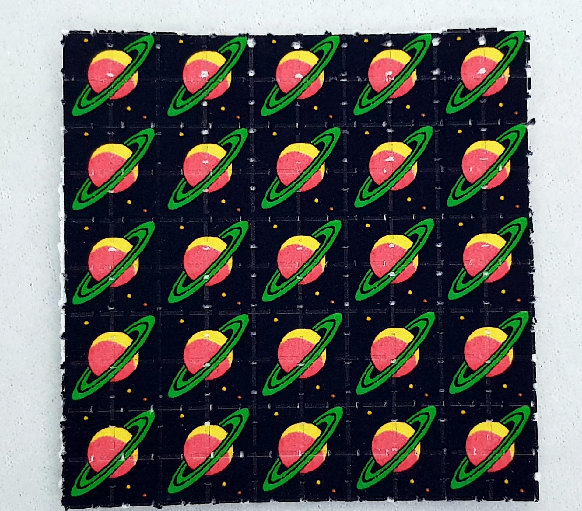 Saturn Blotter Art Psychedelic Art Gift Acid Art 100 Tab Sheet