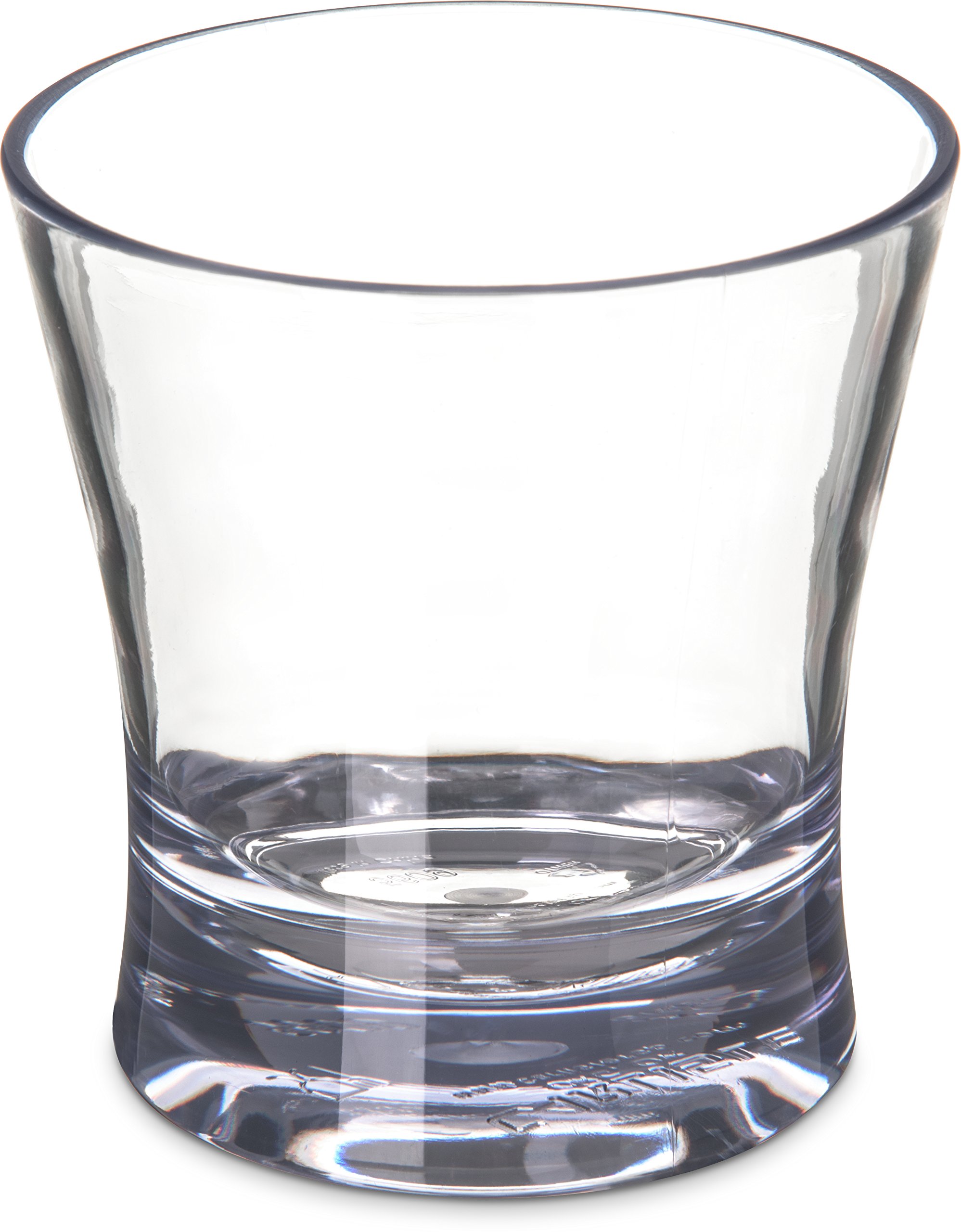 Carlisle FoodService ProductsAlibi Rocks Glass for Restaurant, Kitchen, and Bar, Plastic, 9 Ounces, Clear, (Pack of 24)