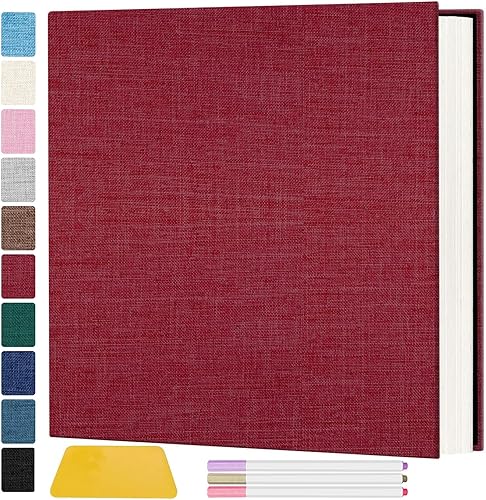 Zesthouse Álbum de Fotos con Páginas Autoadhesivas, 60 Páginas Álbumes de Recortes Magnéticos con Página Pegajosa, Álbum de Fotos que Contiene 8x10