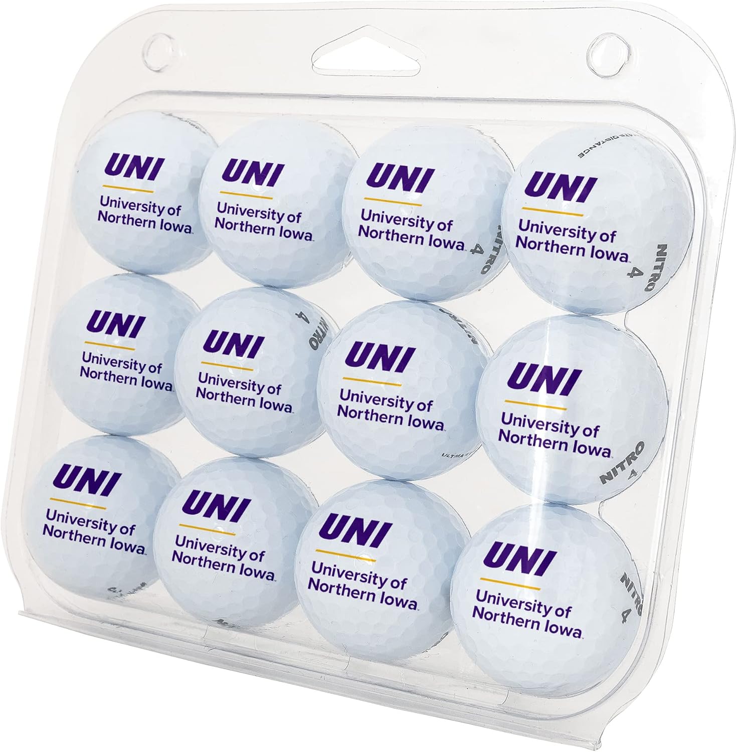 Desert Cactus University of Northern Iowa Golf Balls 12 Pack – UNI Panthers Full Color Dozen – Officially Licensed Sport Team Accessory