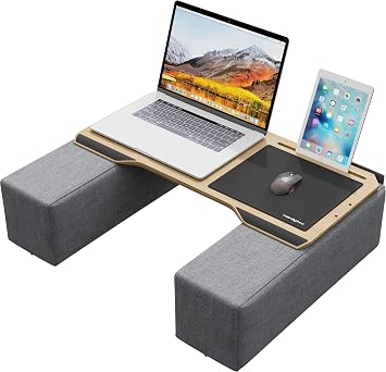 Couchmaster CYWORX, Ergonomic Lap Desk for Notebooks or Wireless Equipment, Lapdesk for Home Office, Perfect for Couch and Bed, Including Pillows and Mousepad