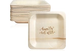 Happily Ever After Rustic Disposable Wedding Plates