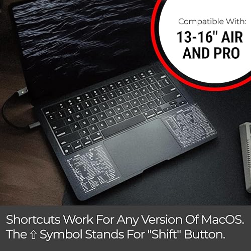 Miniatura 5 de Synerlogic (2 juegos) Mac OS + Word & Excel Shortcuts - Paquete de calcomanías de hoja de trucos  Calcomanías de acceso directo de teclado de