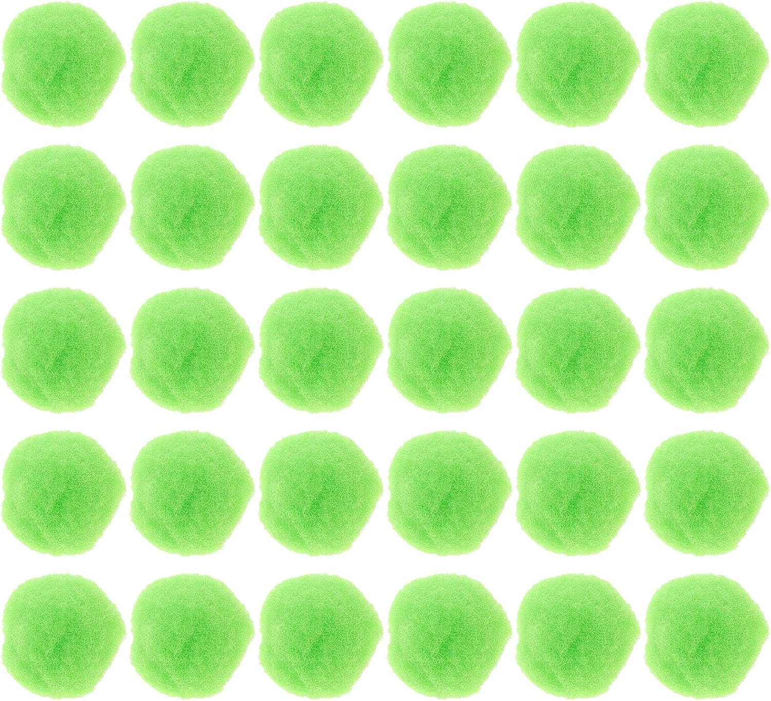 TOKIDNY 1500pcs Green Pom Poms for Crafts and DIY Arts Projects 1cm Soft Fuzzy Balls for Hobby Supplies Decorative Puff Balls for Hats Keychains Party Decorations
