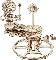 Vista 1 de UGEARS Rompecabezas mecánico Tellurion 3D - Rompecabezas de madera 3D para adultos, kit de maqueta del sistema solar, kits de modelo de madera