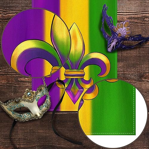 Miniatura 4 de Pudodo Camino de mesa Mardi Gras de Nueva Orleans Brasil carnaval decoración de fiesta de máscaras cocina comedor decoración del hogar 13 x 90