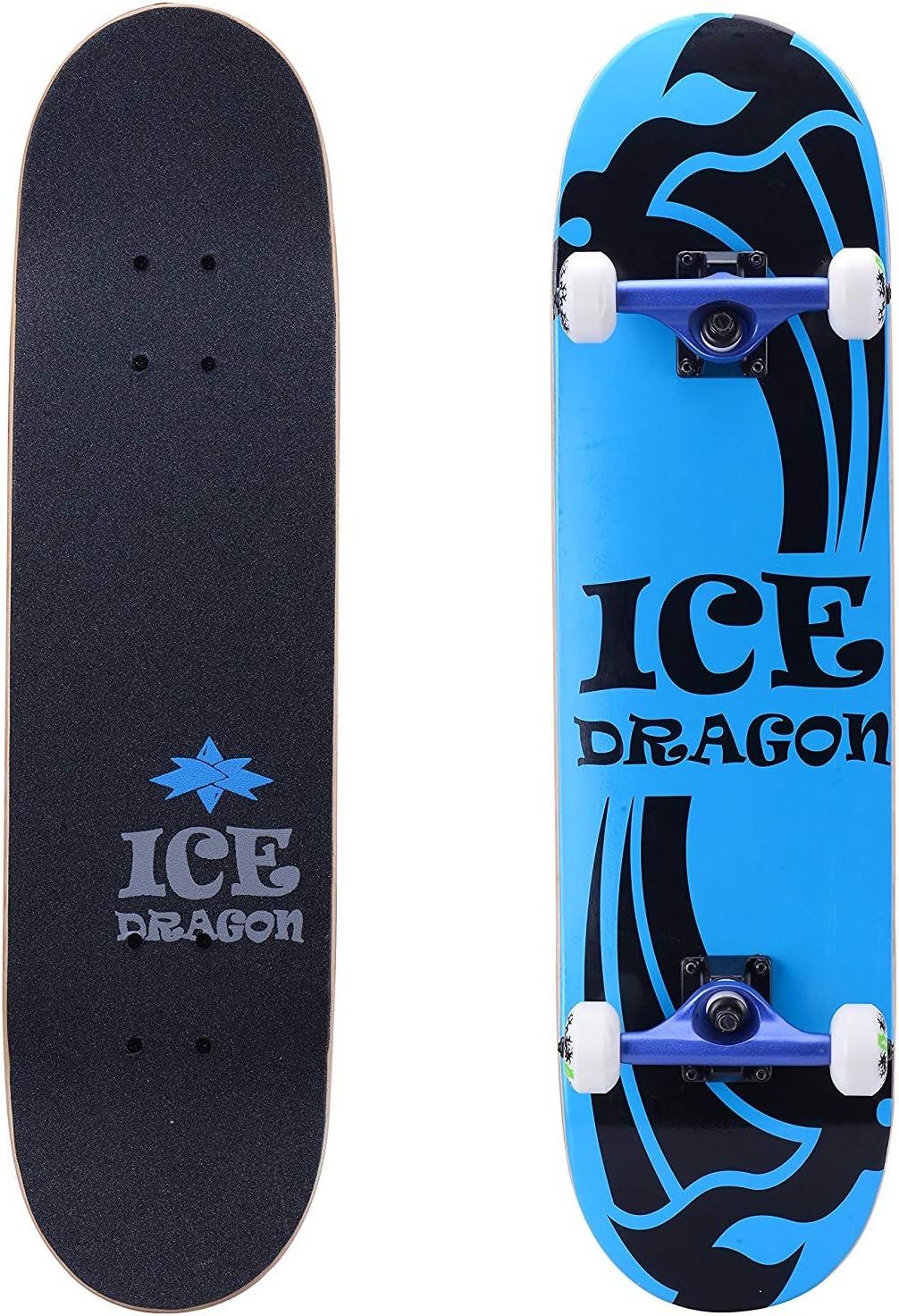 ICE DRAGON 31 Inch Cruiser Trick Skateboard for Beginner