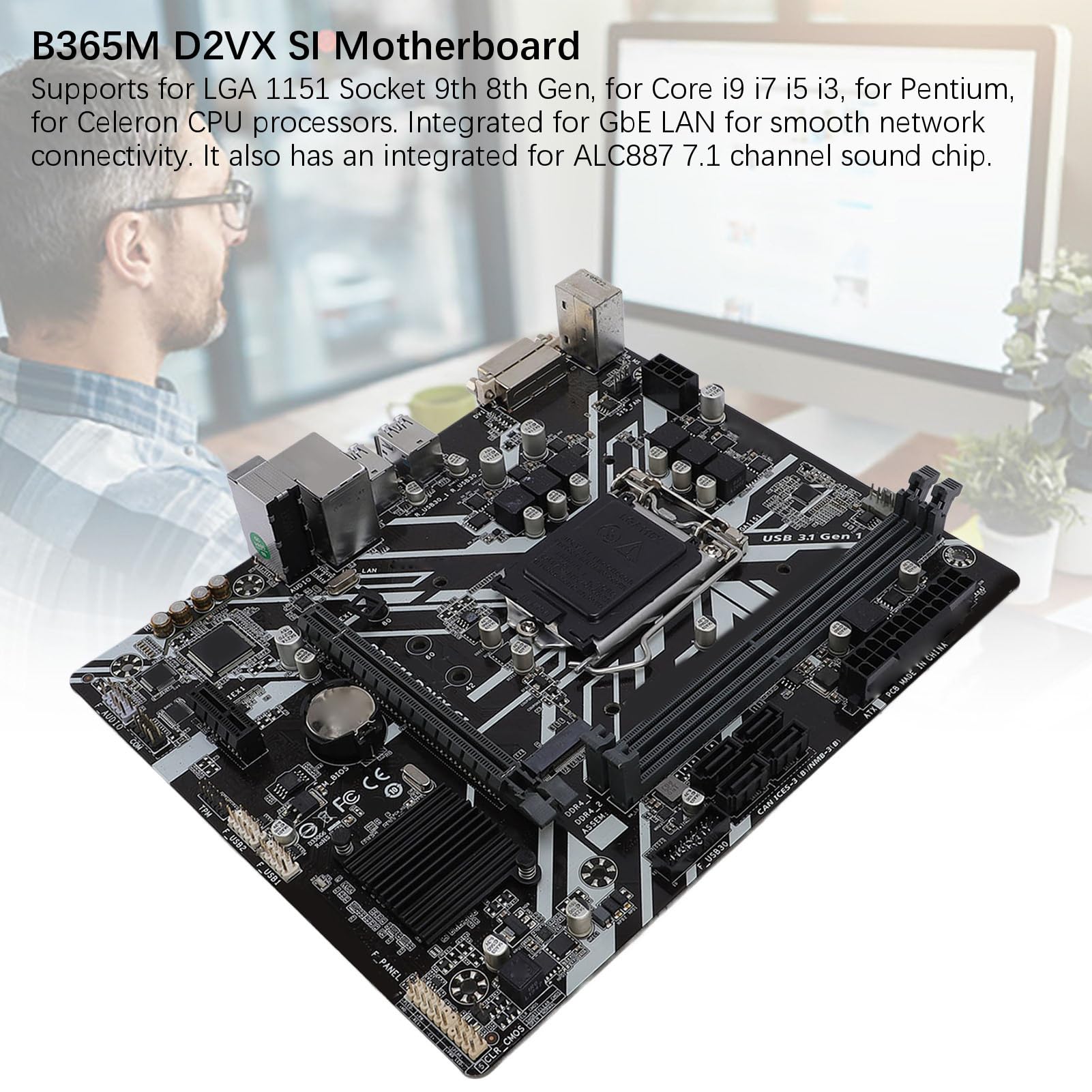 Amazon.com: B365M D2VX SI M ATX Motherboard for 9th 8th Gen for
