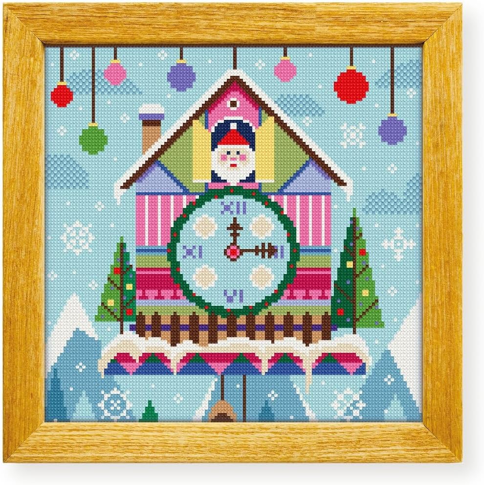 Awesome Pattern Studio Clock DS1556, Diamond Painting Kit, Diamond Art Kits for Adults, Full Drill 5D Diamond Dots Kits. All Items Included.
