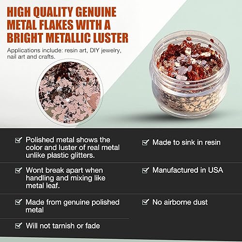 Miniatura 5 de Copos de metal genuino, cobre, plata, oro