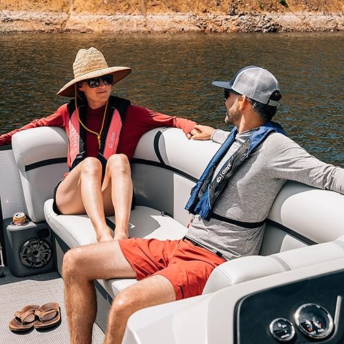 Vista 6 de Onyx A/M-24 Automatic/Manual Inflatable Life Jacket, U.S. Coast Guard Approved, Low Profile, Compact Design, Manual Convertible Inflation Option