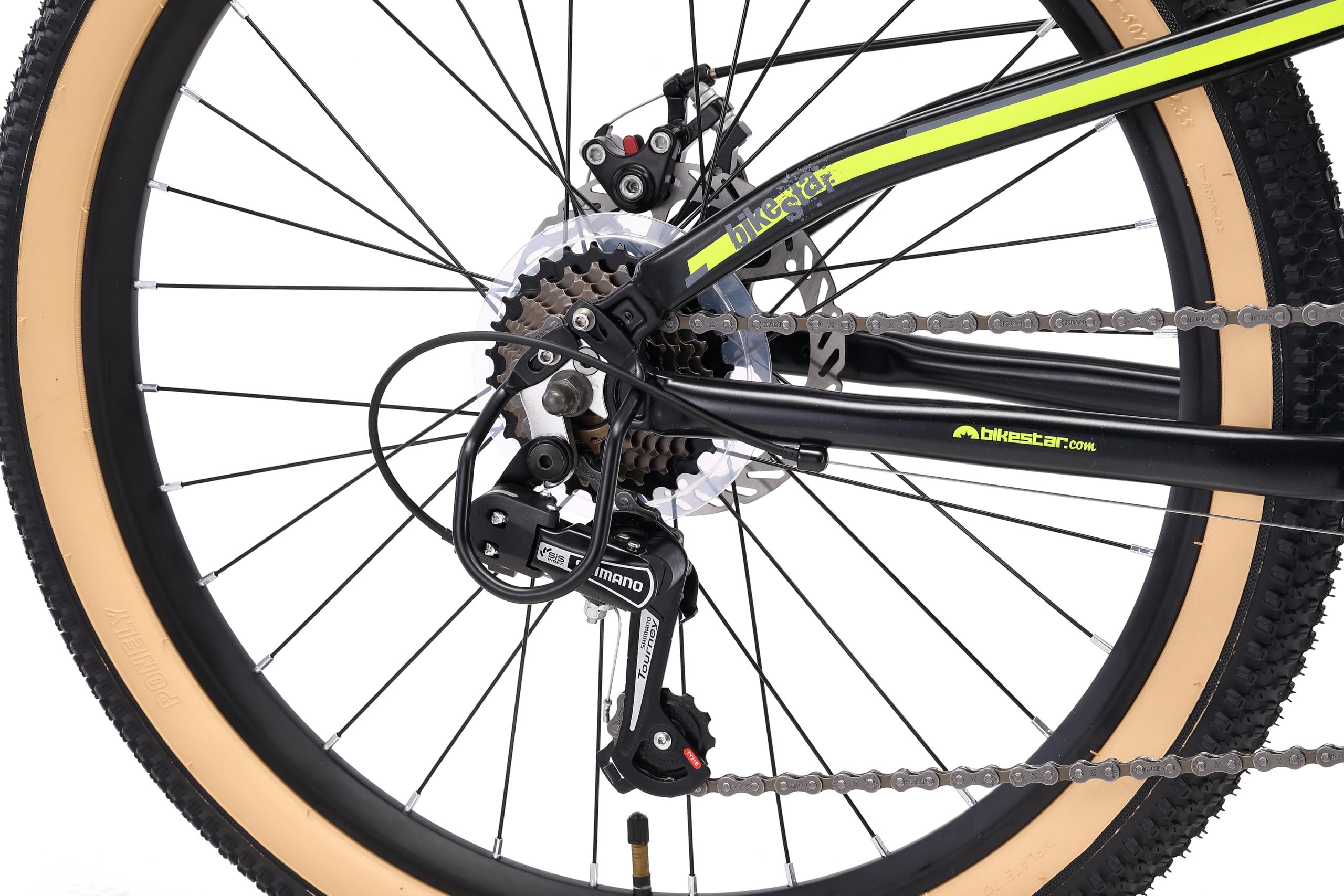 BIKESTAR Bicicleta de montaña de Aluminio Bicicleta Juvenil 24 Pulgadas de 10 a 13 años | Cambio Shimano de 21 velocidades, Freno de Disco, Horquilla de suspensión | niños Bicicleta