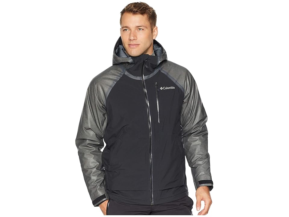 

Columbia OutDrytm Glacial Hybrid Jacket (Charcoal Heather/Black/Graphite) Men's Coat