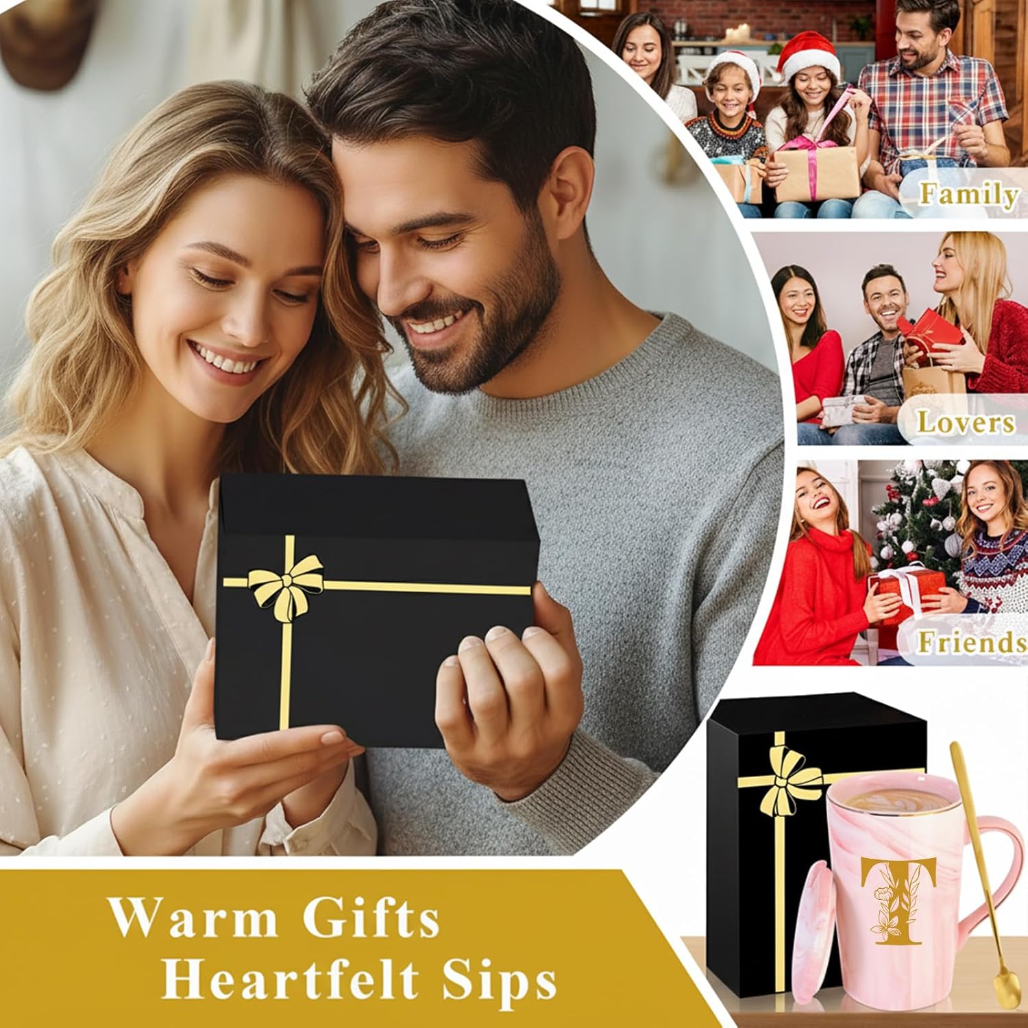 MNZZ Personalized Ceramic Coffee Mug with Lid Tea Cup Farewell Going Moving Away Leaving Goodbye Gifts for Women Men Coworker Teacher Friends Boss Neighbors Basic Training Job Promotion,T - Image 7