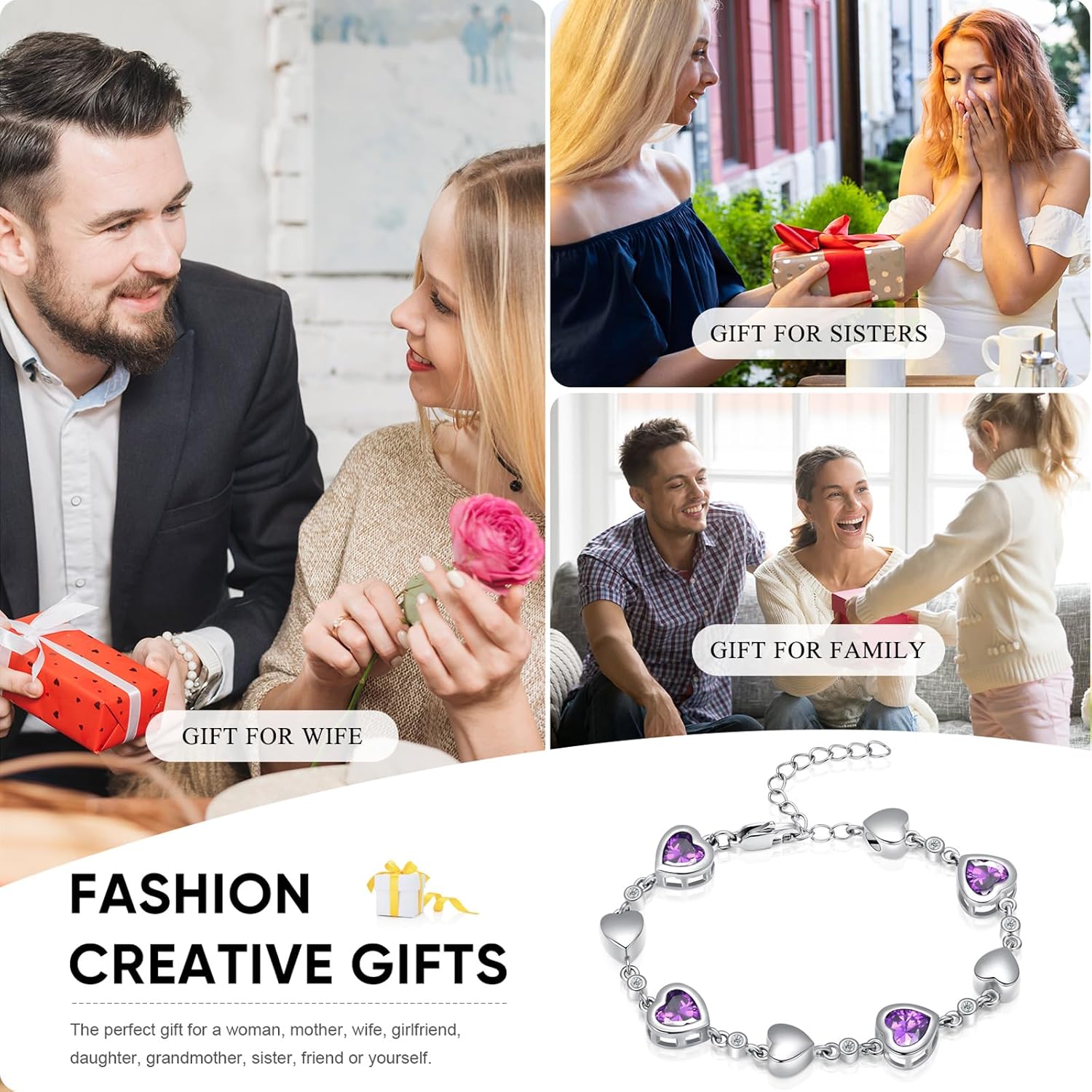 zeqingjw Heart Cremation Bracelet for Ashes - Urn Bracelet Memorial Keepsake Jewelry - Ashes Holder for Women - Image 4