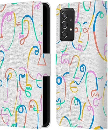 Miniatura 8 de Head Case Designs Officially Licensed Ninola Brushstrokes Multi Colorful Leather Book Wallet Case Cover Compatible with Samsung Galaxy A53 5G (2022)