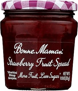 Bonne Maman, Fruit Spread Strawberry More Fruit Less Sugar, 11.8 Ounce